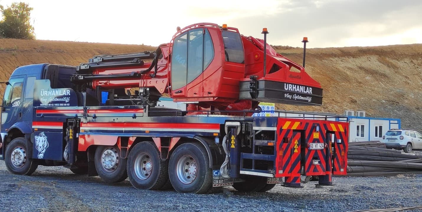 Şantiye ve inşaat alanı vinç destekleri